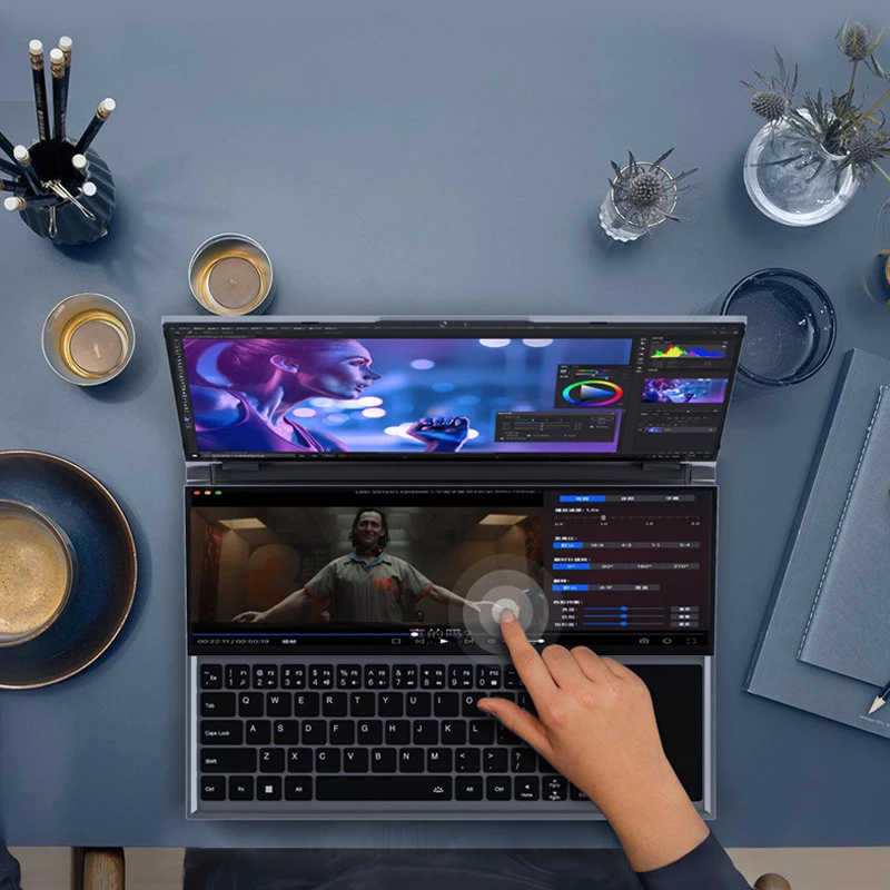 Brand new 16 inch business dual screen core i7 10th generation laptop computer cheap computadoras laptop notebook i7