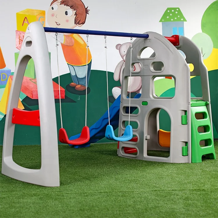 2022 Outdoor Games Kids Garden Play Plastics Children Slides Equipment