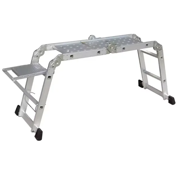 4X2 Step 2.5m EN 131 Heavy Loading Easy Multiple Hinge-Joint Aluminum Ladder with Horizontal Bars