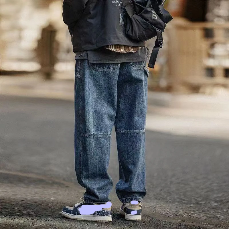 GINGTTO Dropship Wholesale Streetwear Mens Denim Jeans Baggy Jeans Man