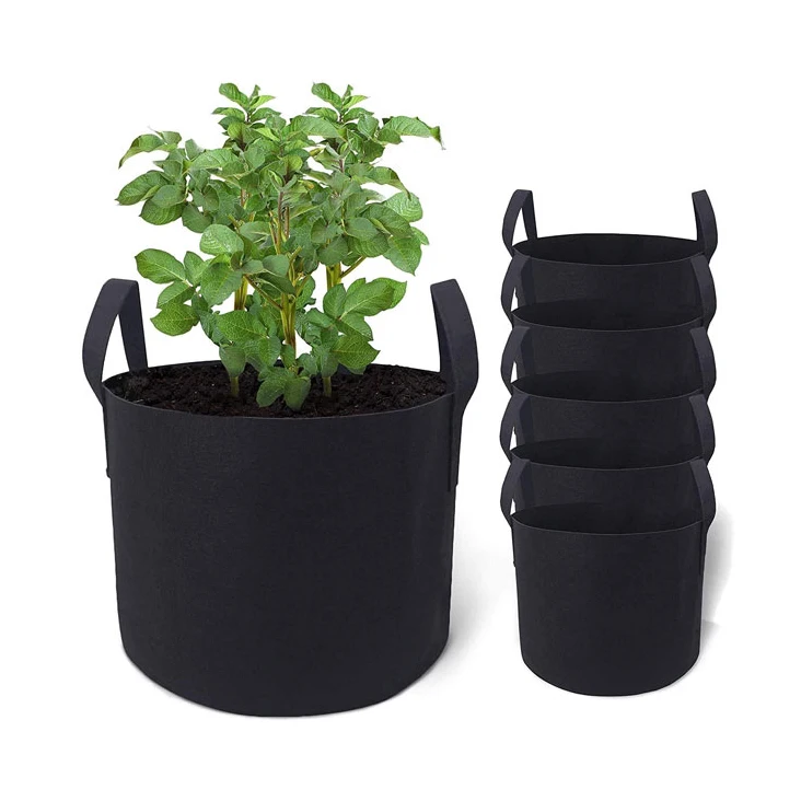 Eco friendly 7 Gallon felt Plant Fabric Flower Grow Pot Bags
