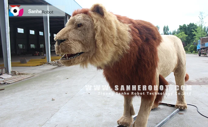 Animal park Simulation Animal animatronic Life size Lion for sale Theme Park Decorations Simulation Animals Animatronic Lion