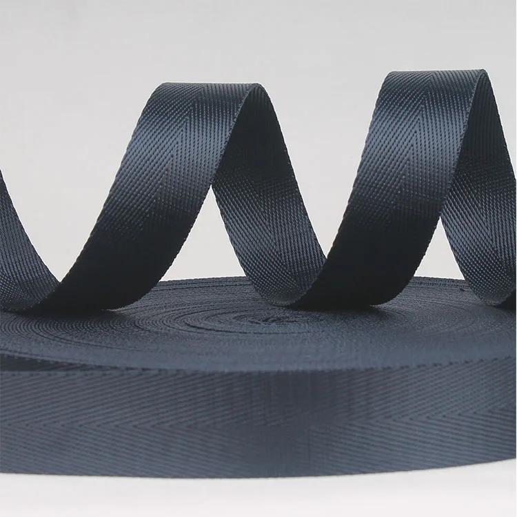 Herringbone strips seat belt strap 38mm nylon polyester webbing