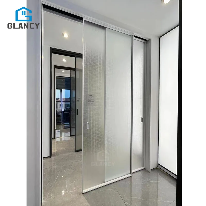 Residential Exterior Insulated High Quality Aluminum Sliding Glass Pivot Door For Office