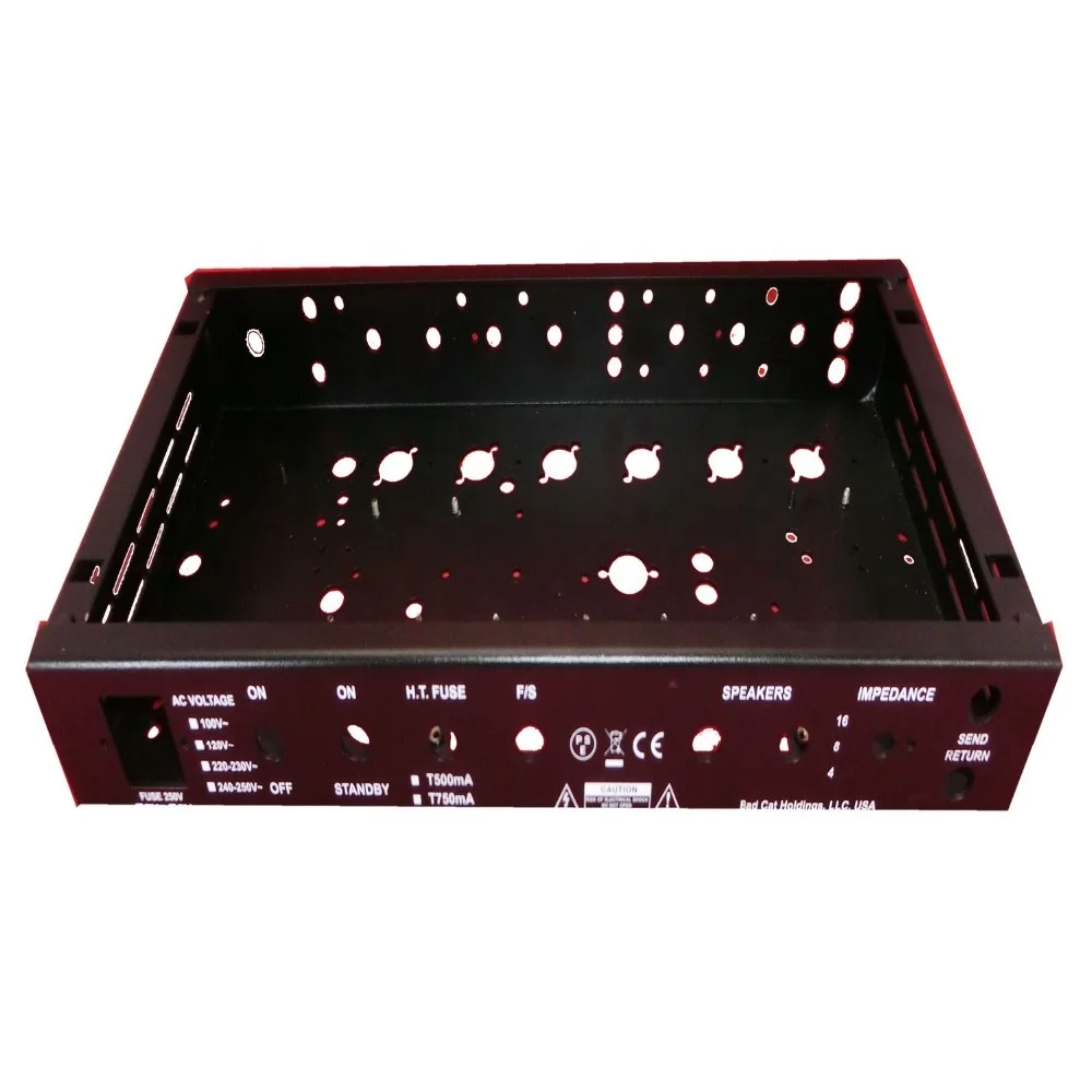 ISO Certificated Factory OEM  Black Powder Coating Steel Sheet  Stamping Forming Fabrication Electronic Enclosure Case Housing