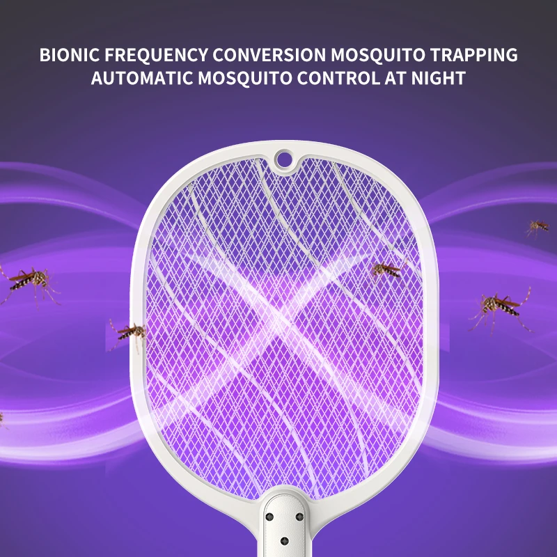 2022 Hot Selling rechargeable electric fly swatter flies catcher mosquito swatter bat