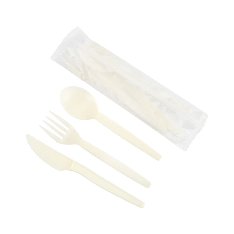 
Eco Friendly Disposable Tableware Wedding Cutlery Set 