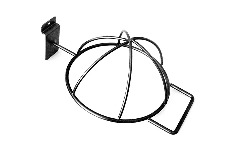 Железный хромированный металлический витринный стеллаж для