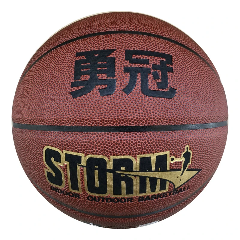 Buy direct from China custom logo printing Indoor Outdoor Match Playing ball pu laminated basketball