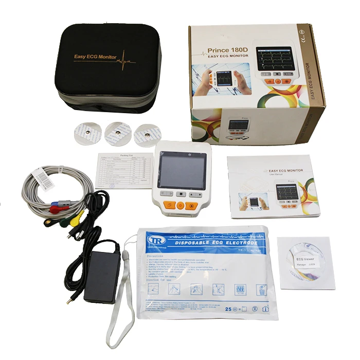 House Use Electrocardiograph Digital 6 Channel 12 lead ECG EKG Machine