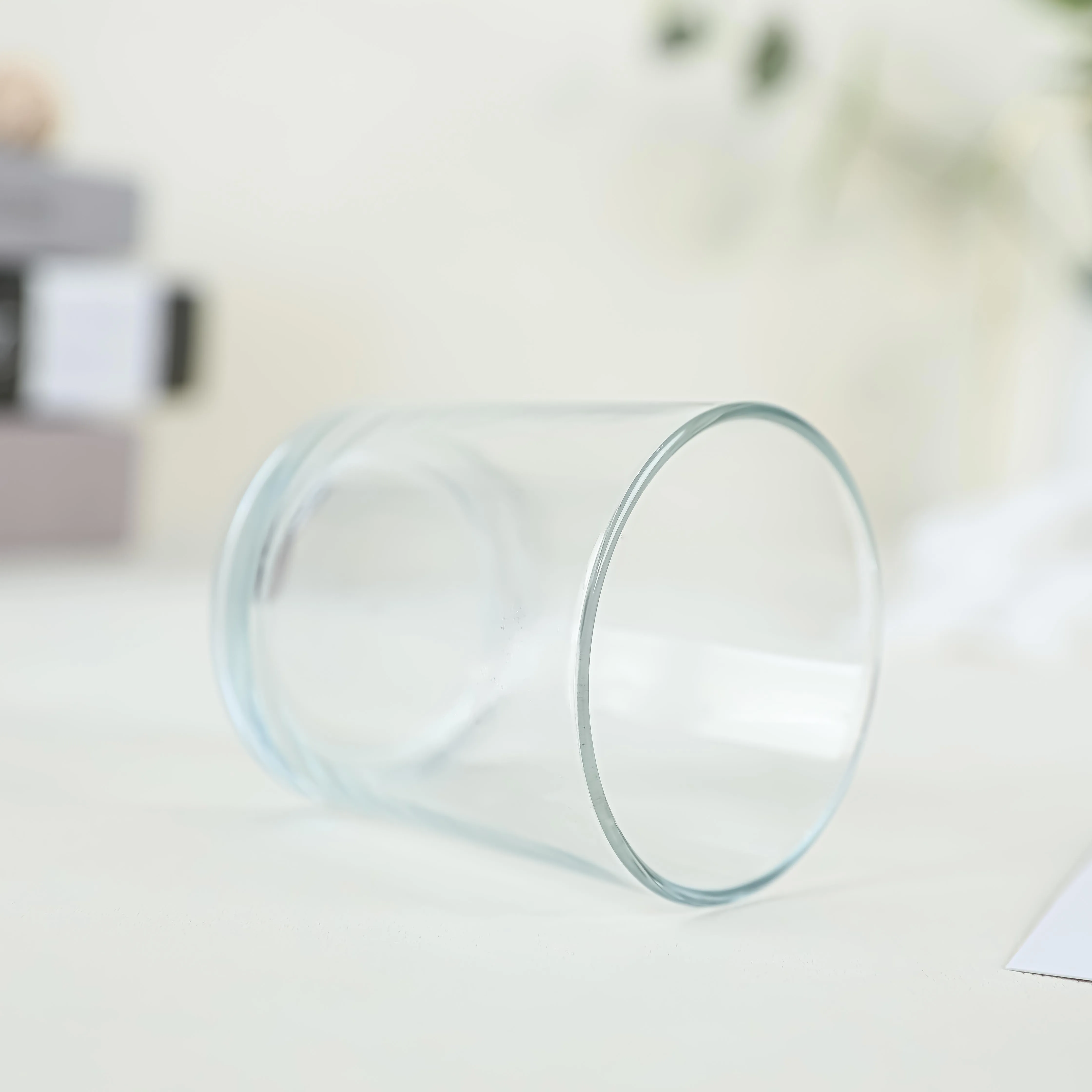 Wholesale High Quality Transparent Glass tea cup for Drinking Tea or Water Clear glass cup