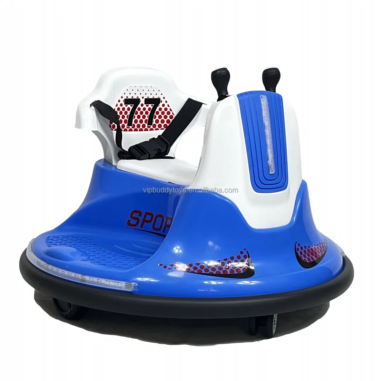 VIP BUDDY 360 Free Rotation Remote Control 6V/12V Kids Toy Vehicle Electric Ride on Bumper Car for Kids with Embracing Backrest