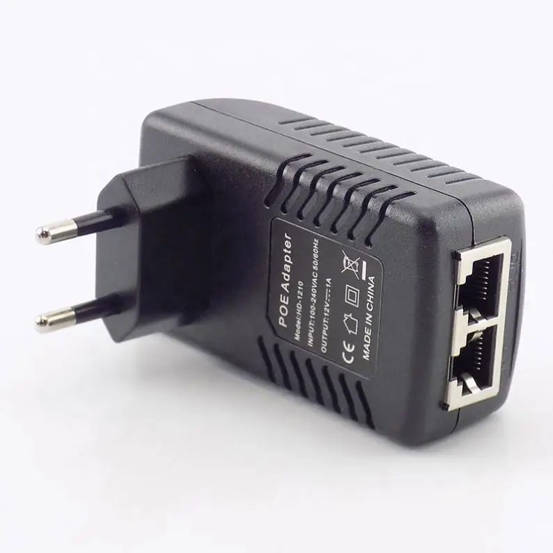 12V 1A POE Injector Wall Plug POE Switch Power Supply Adapter Wireless Ethernet Adapter For IP Camera CCTV US/EU Plug G16