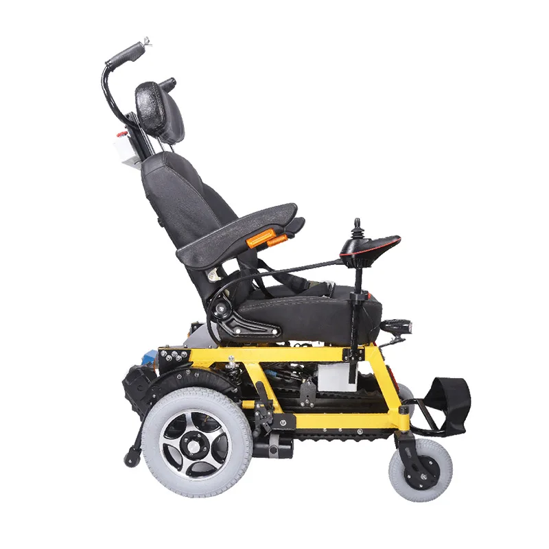 Electric motorized automatic stairs climbing wheelchair for the handicapped and old