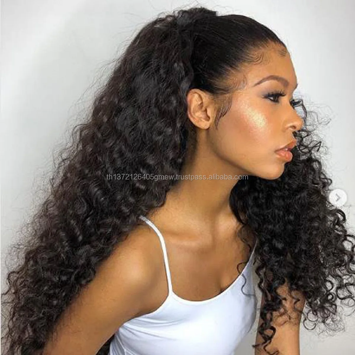 Thick End Exotic Curly Virgin Hair , Asian Hair Vendors 100% Human Body Wave Hair