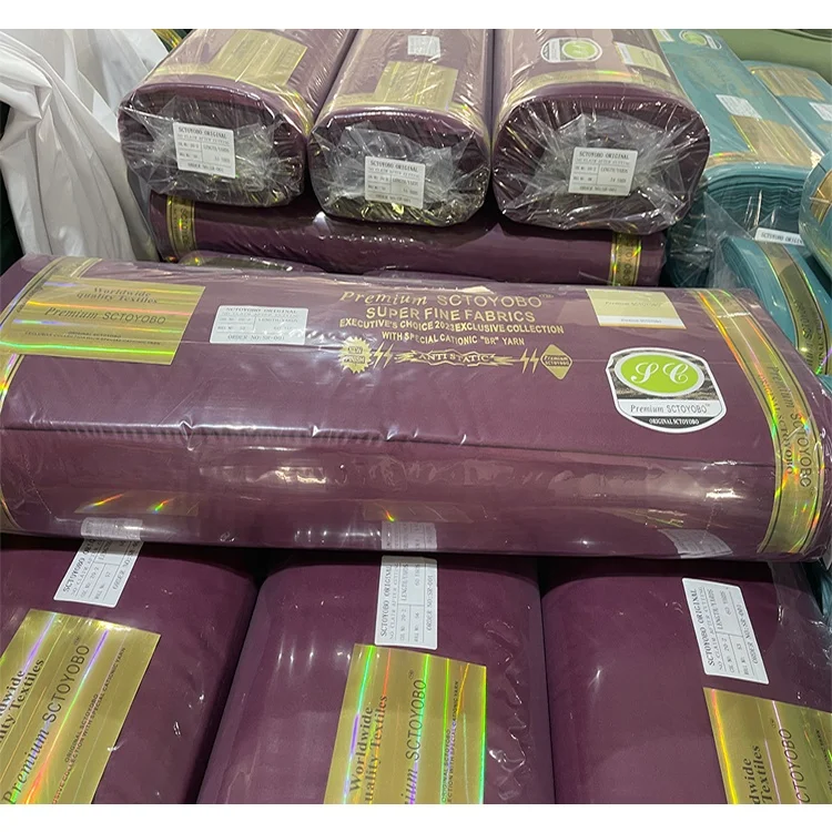 Hot sale ready stock Toyobo T/R  80/20 Twill Fabrics  Polyester Viscose Suit Fabric for Arabia Abaya for indonesia market