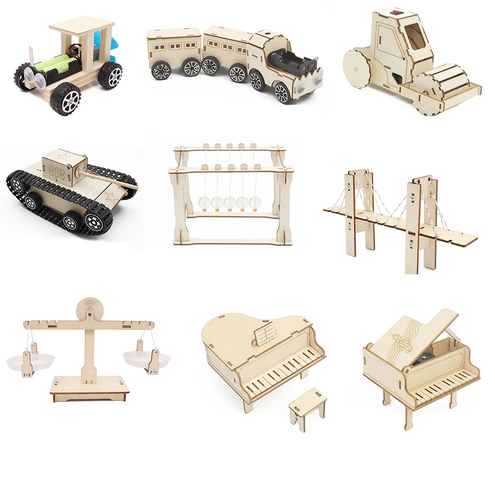 Science & Engineering STEM Educational Eco-Friendly Wooden Gifts Robot Wood Best Seller Toy