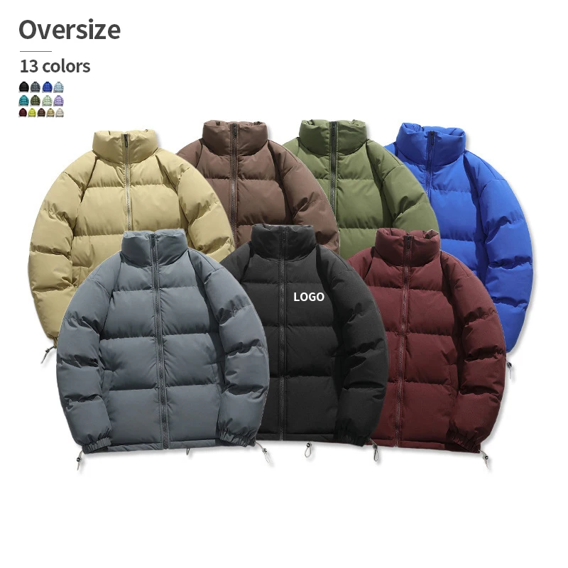 Stand-up collar Warm Thick fashion high quality winter puffer jacket for men