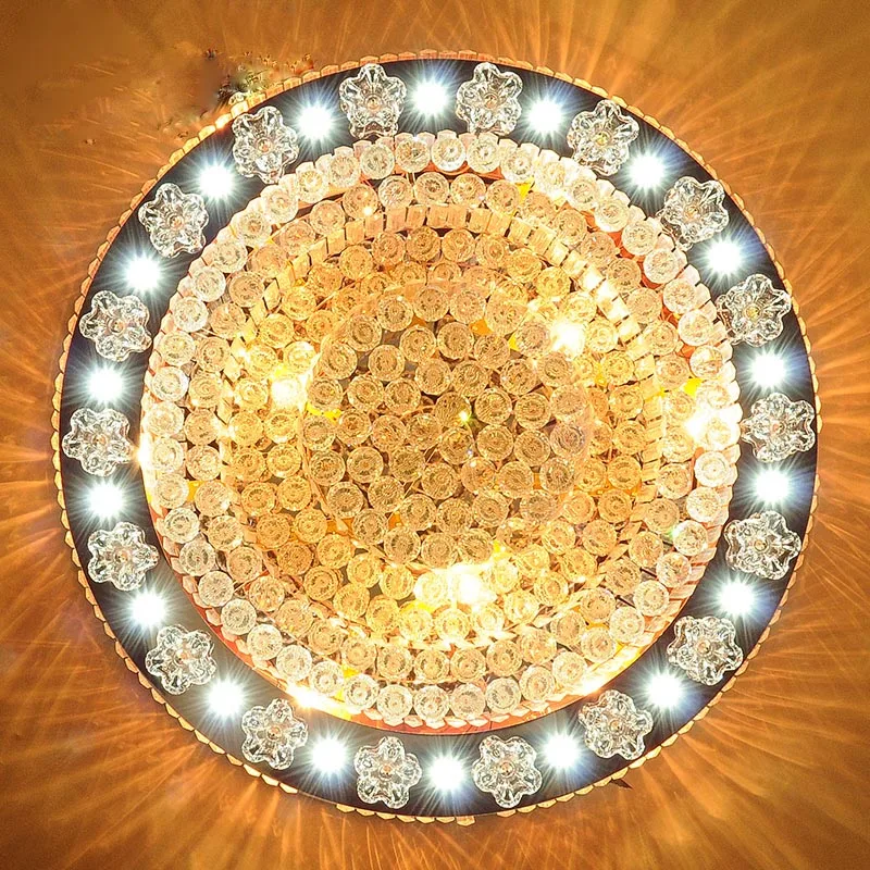 China Supplier Modern Led Ceiling Light Flush Mount, Crystal Led Ceiling Lamp For Home Hotel Display-Room