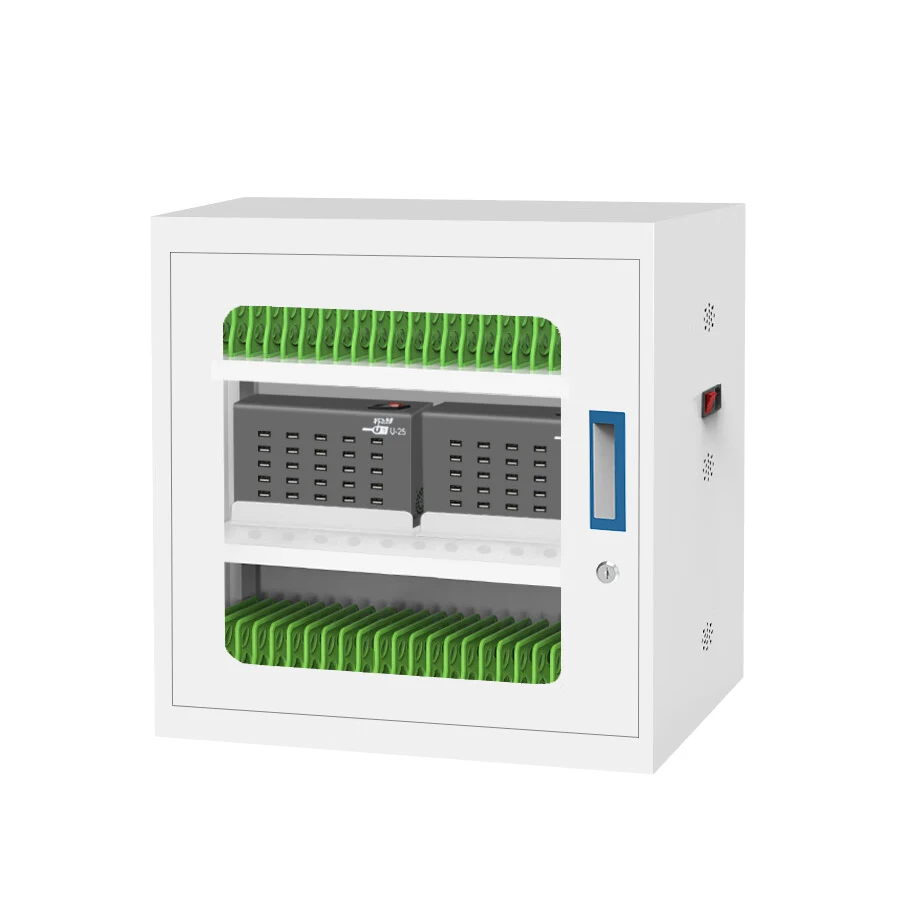 Custom USB Cellphone & Tablet Locker Storage Charging Station for Classroom 10 20 30 40 50 60 Slots Power Stands