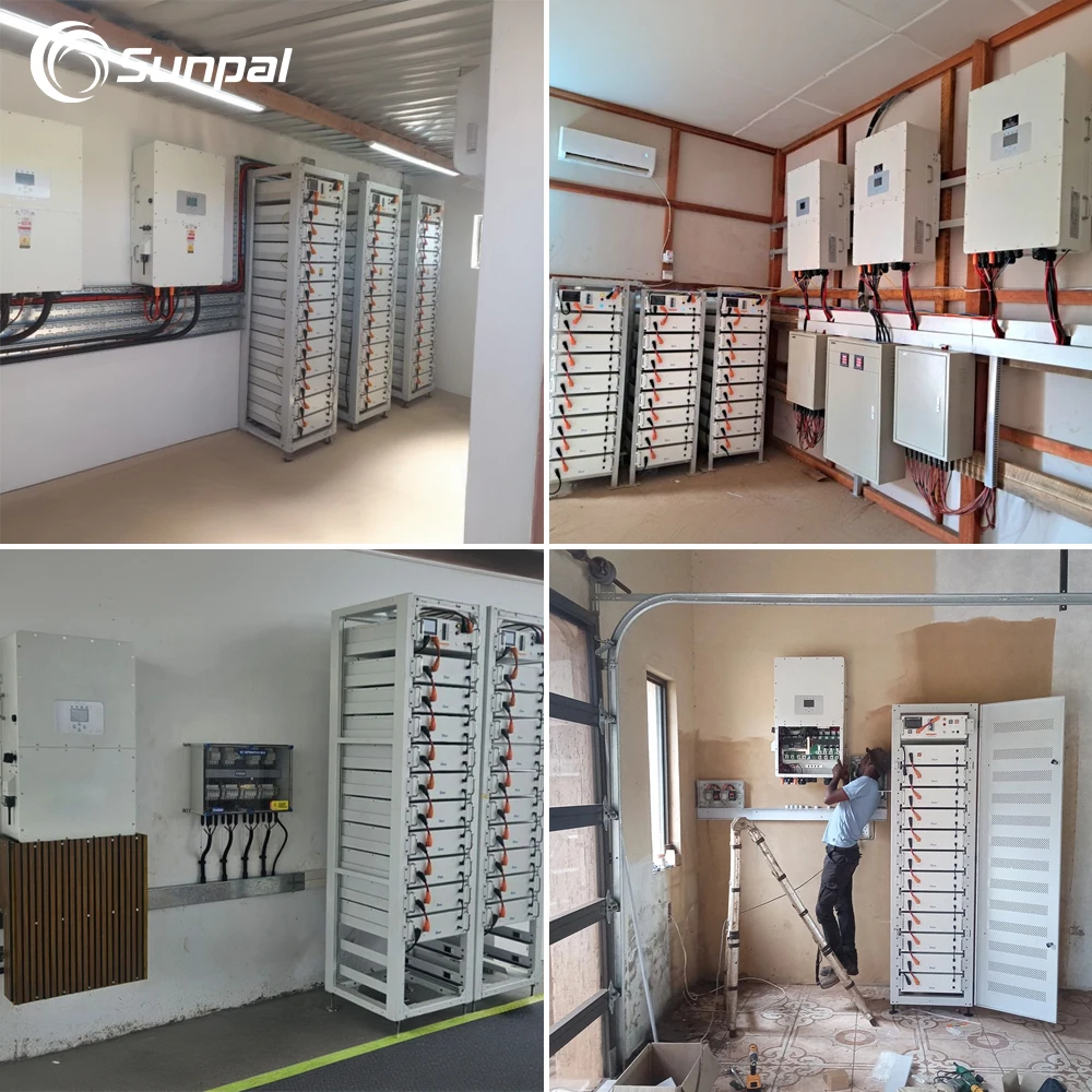 Sunpal hybrid energy storage system 30kw three phases solar system set