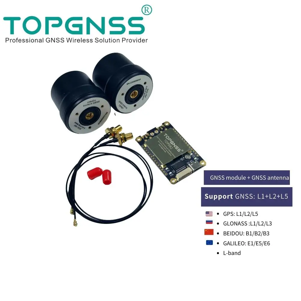 TOP982 NEW RTK High Precision GNSS Module + Antenna Full Frequency L1 L2 L5 GPS GLONASS GALILEO BDS PPS UAV UGV  USB TTL TOPGNSS