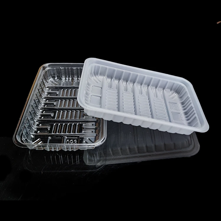 Biodegradable Disposable Plastic Mushroom Meat Tray PP Pet Sealable Blister Packaging for Food Products