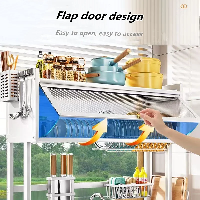 65cm Hot Selling Dish Rack Drainer Newest Stainless Steel Dish Rack Drying Rack Over the Sink