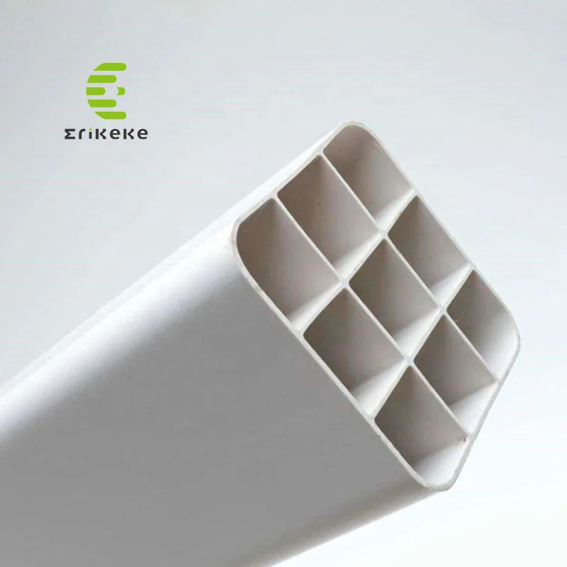 Hot Sale UV Plastic Square PVC Pipe Sizes White100*100mm Zip Hydroponics Pipe  NFT PVC Pipe Price