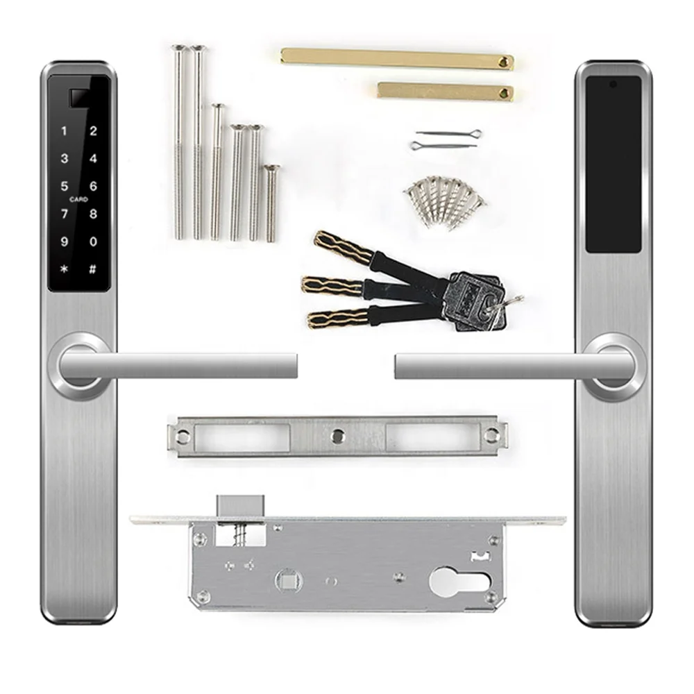 алюминиевые ключи для дверного замка Беспроводной Электронный ttlock цифровой замок для раздвижной двери