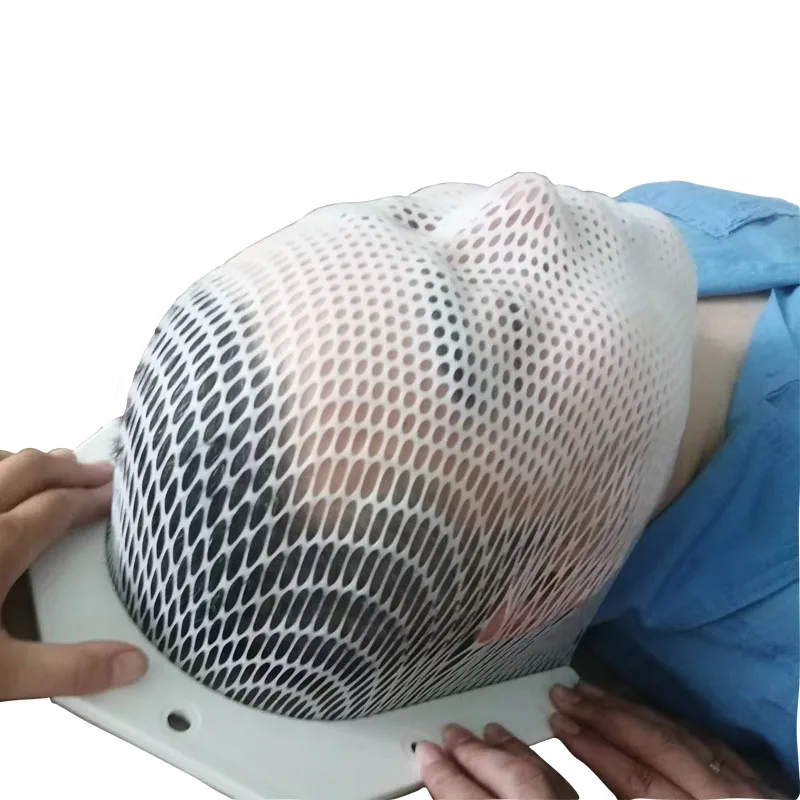 Radiation Therapy Thermoplastic Head Mask for Oncology Brain Cancer Patient Fixation