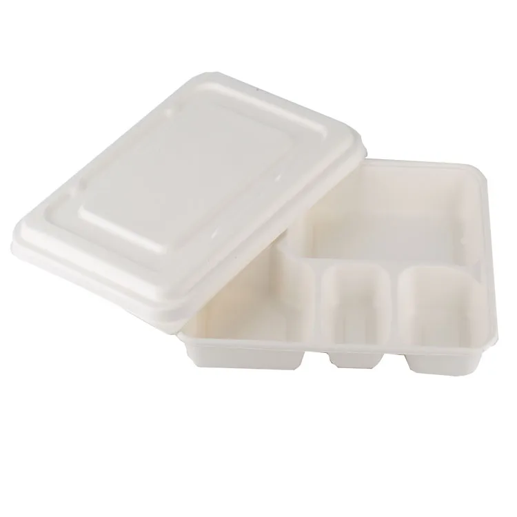 
Wholesale Custom Eco Friendly Biodegradable Dinner Plate Disposable Bagasse Food Container Tray 