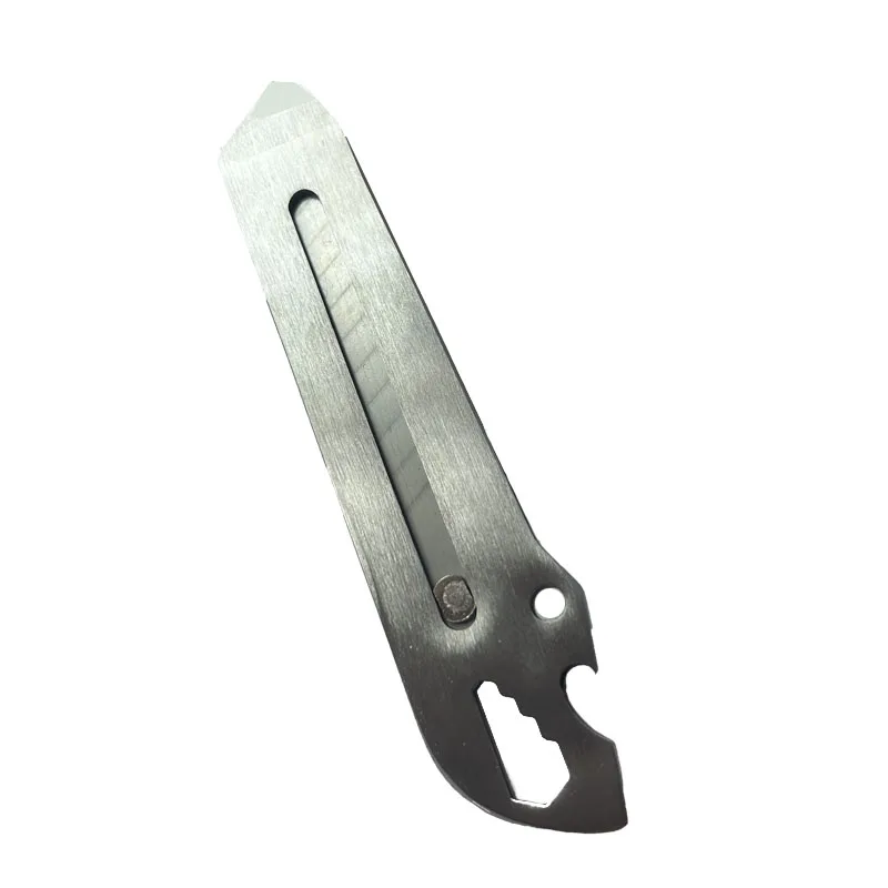 Utility Knives Outdoor knife bottle opener measuring tool  pry 5 in 1 stainless steel handle multi purpose knife
