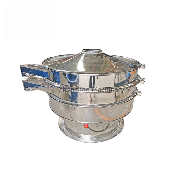 Stainless steel automatic cassava starch vibrator sifter round vibration sieve separator gyratory screening equipment