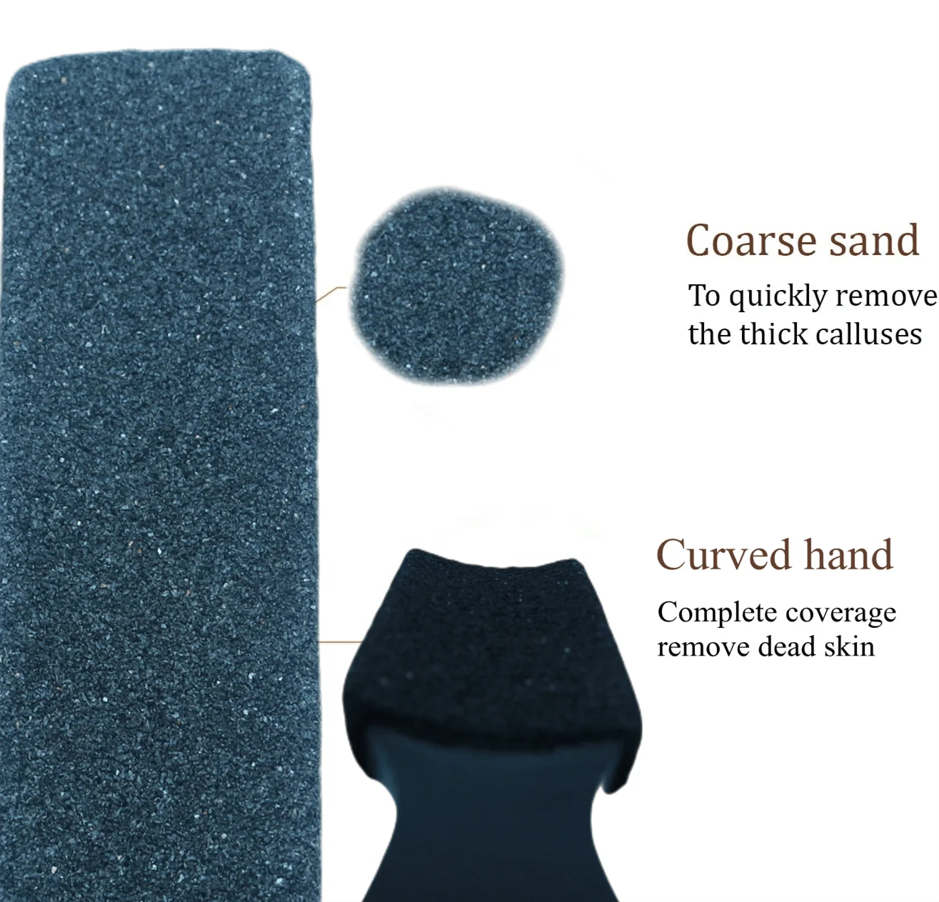 Customizable Wood Foot File Removes Cracked Heels Chinese Cherry And Pumice Powder Foot File Wooden