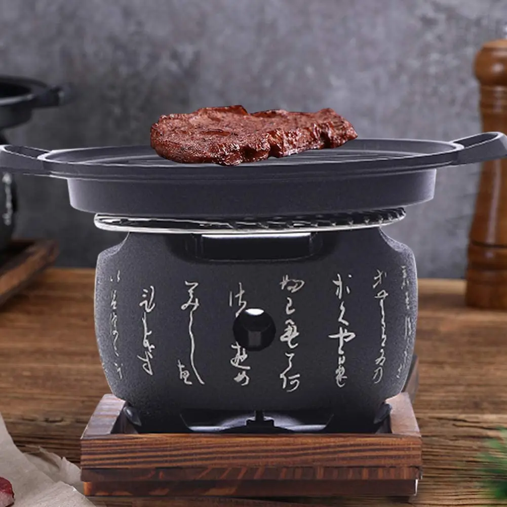 Легко очищаемая антипригарная печь для барбекю Yakitori одноразовый гриль сетка алюминиевый настольный японский