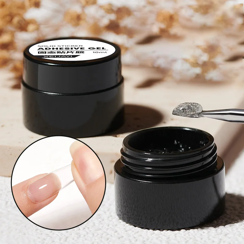 Factory Wholesale Canned Solid Nail Tip Gel Easy Adhesive Nail Extension Solid Glue Gel