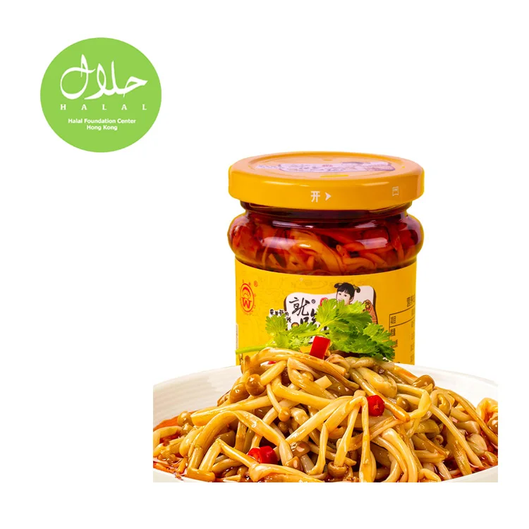 В наличии красное масло Flammulina грибы маринованные овощные блюда для риса