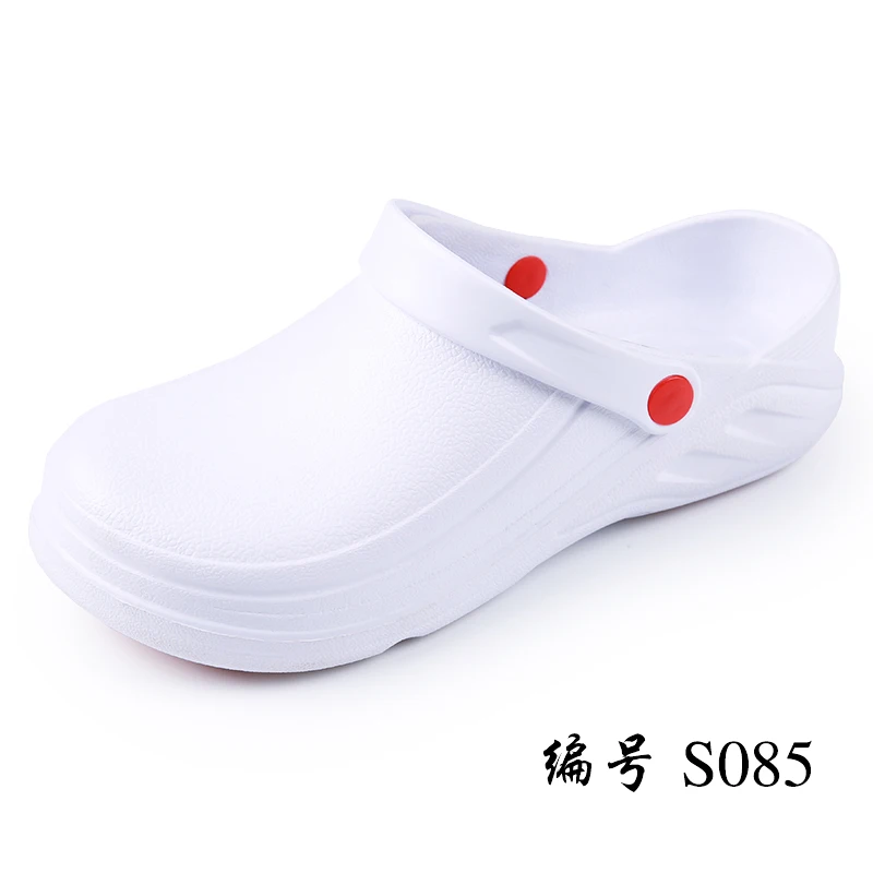 Waterproof and non-slip safety work shoes in summer dust-free workshop