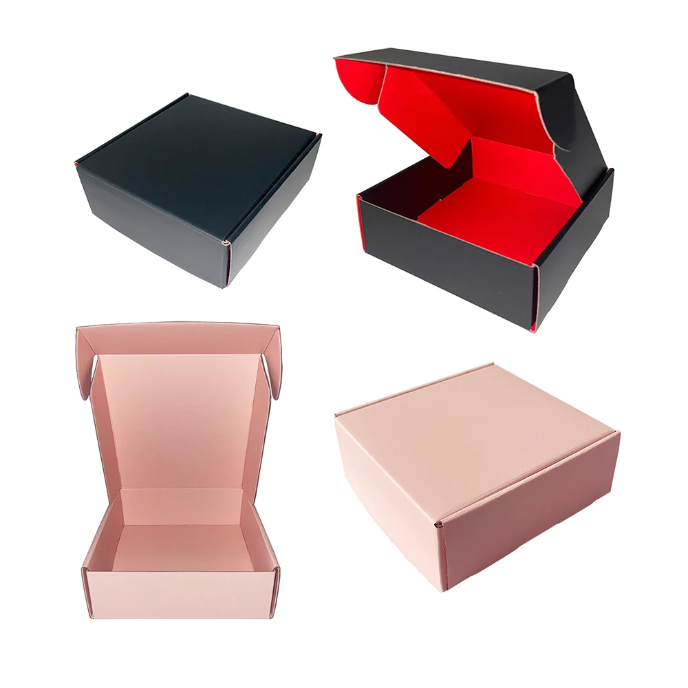 Custom cardboard packaging thin cream mailer box for shipping goods