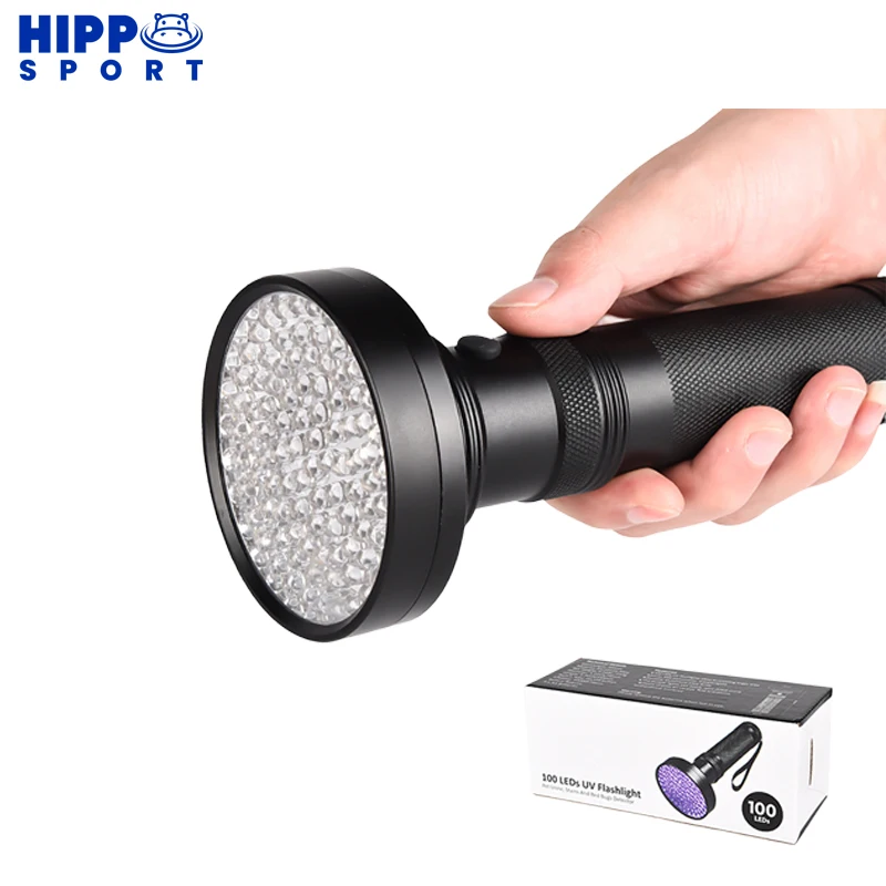 Factory Pocket Light Handheld Ultraviolet Lamp 395nm bright Aluminum Custom Logo 51 100 Led Disc Golf UV Flashlight