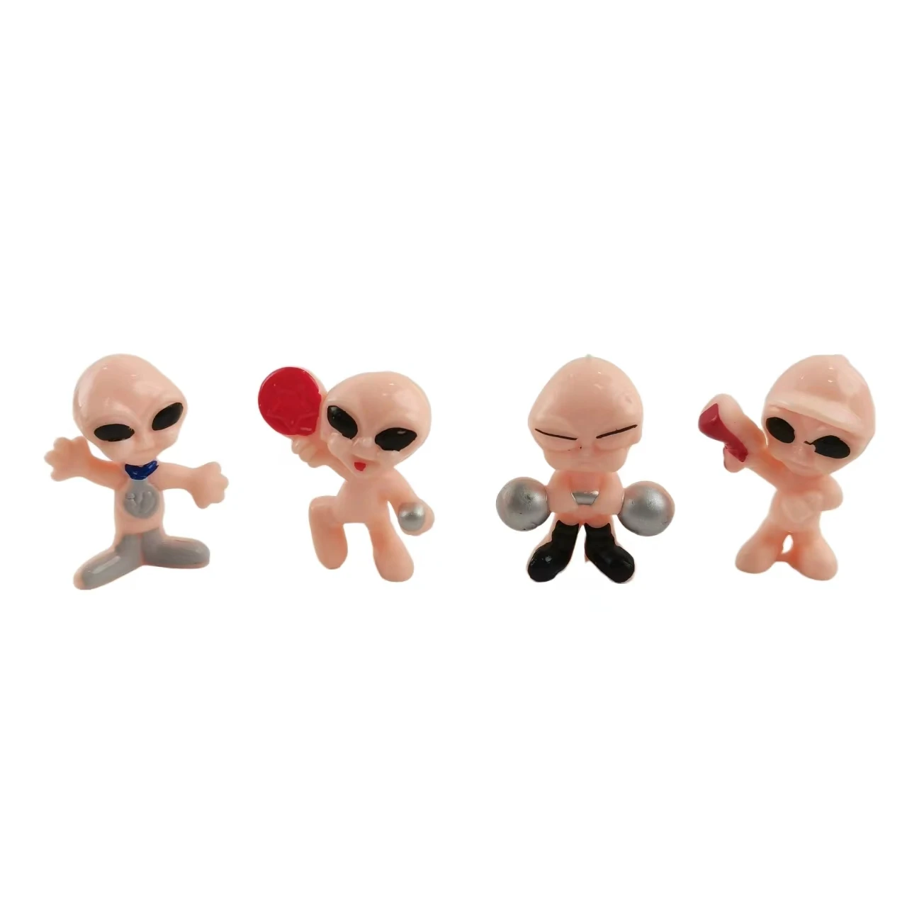 2 Inch Capsule Toys Alien Doll Wholesale New Design 45 50 55mm Empty Vending Capsule Toys Plastic Alien Figures Doll For Kids