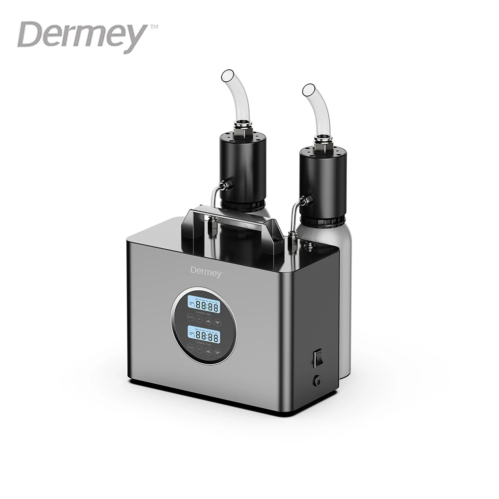 Dermey Commercial Aroma Diffuser Large HVAC Scent Delivery System Two Fluid Atomization Tech Commercial Air Scent Machine