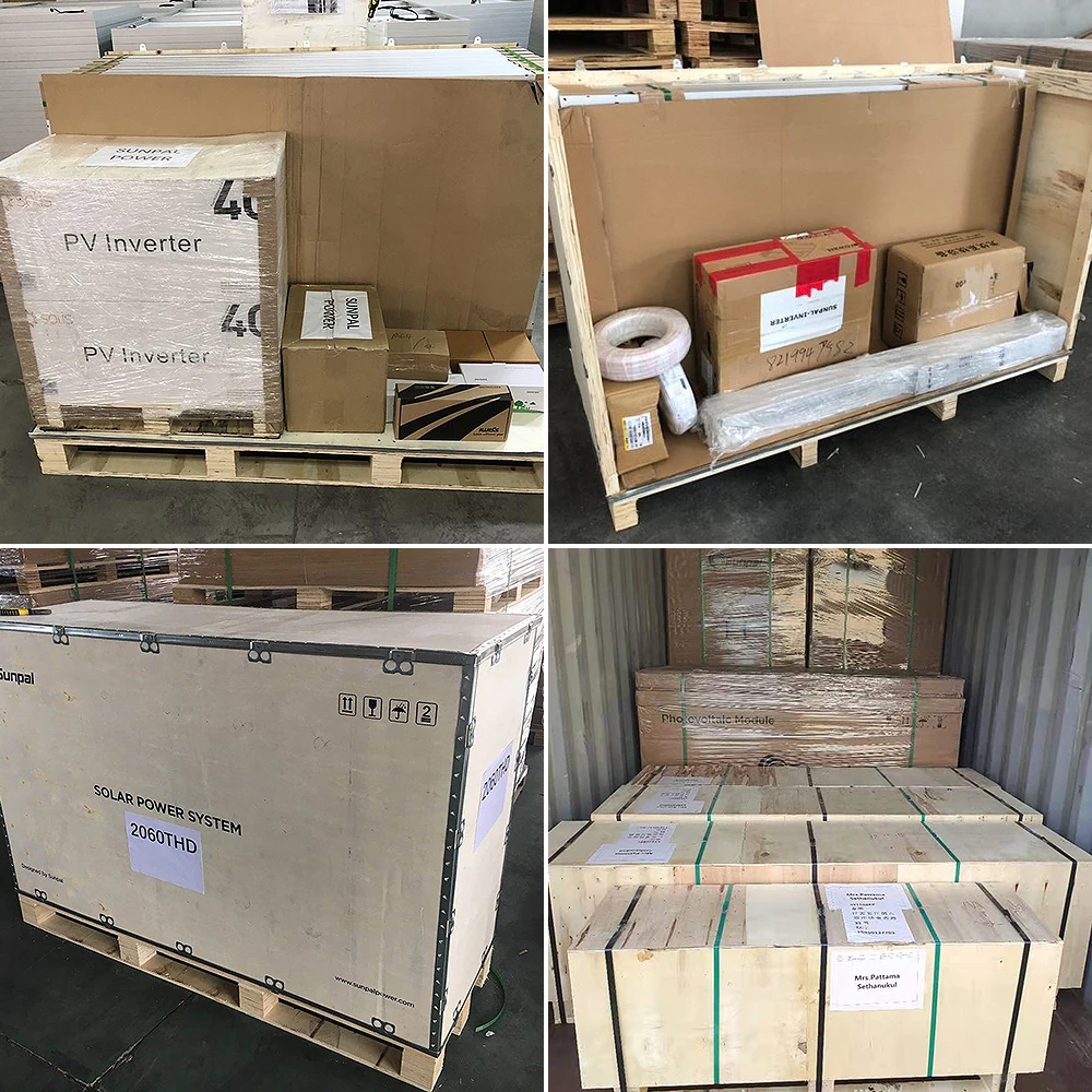 Sunpal 10Kw Hybrid Solar Power Energy System Eu Stock 5000 Watts 5Kw 8Kw 20Kw Solar Panel Complete Kit For Home With Storage Set