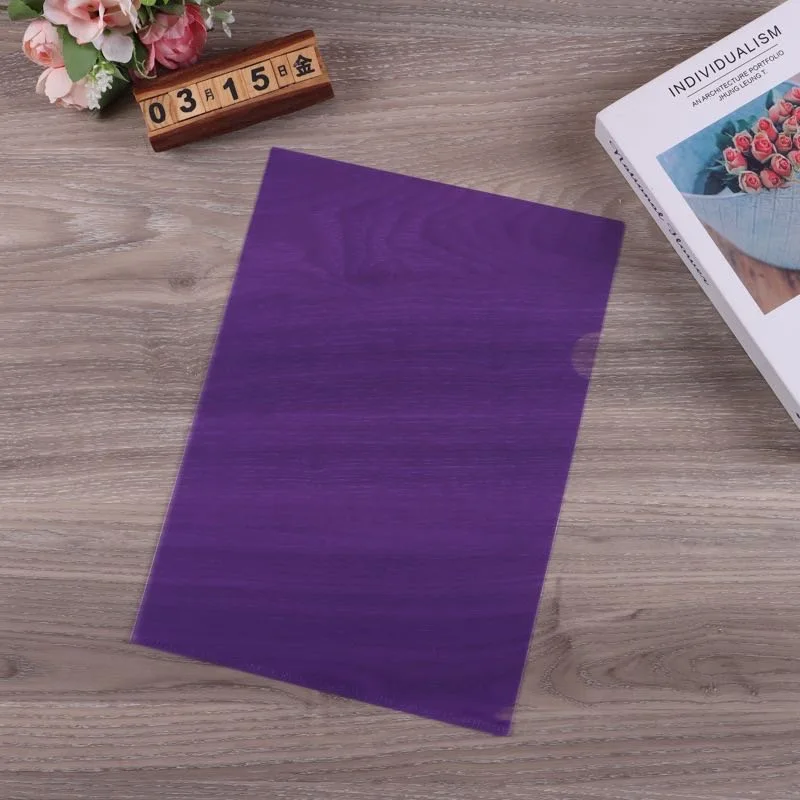 A4 pp L shape file folder in colorful