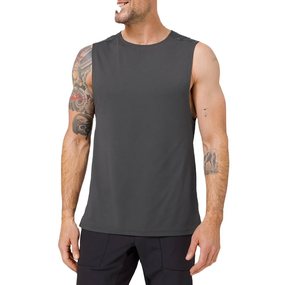 Wholesale Men Sport Wear Custom Active Wear Gym Vest  Workout Running Sport Clothes 2020