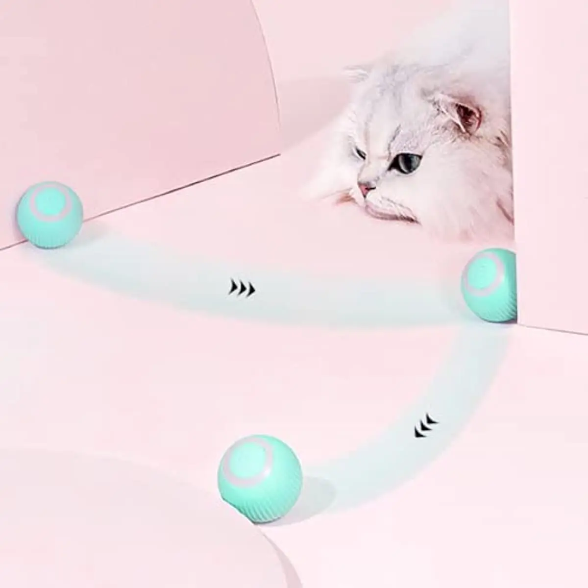Smart Cat Toys Automatic Rolling Ball Electric Cat Toys Interactive for Cats Training Self Moving Kitten Toys Pet Accessories