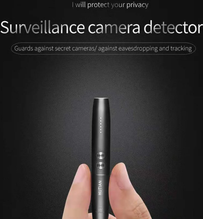 Anti Spy Camera Detector Pen Wireless RF Signal Eavesdropping Pinhole Hidden Audio Bug GSM GPS Wiretapping Device Scanner