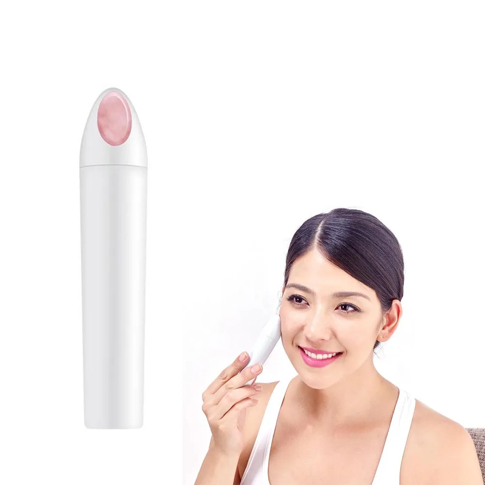 Guangdong Wholesale natural jade tool care skin portability face handheld skin friendly waterproof massager vibrating face