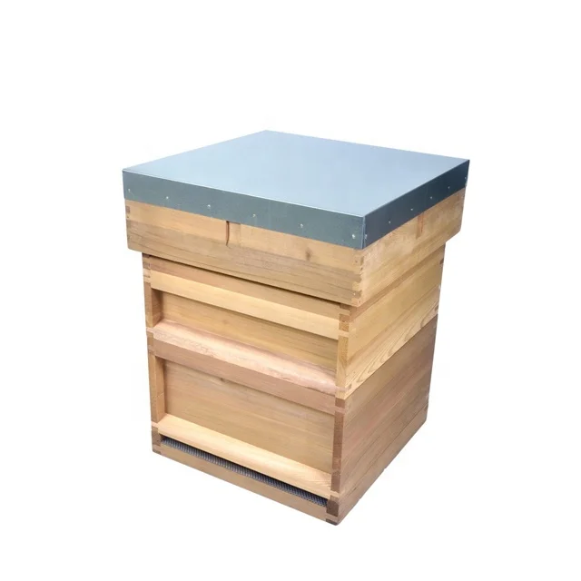British National Beehive Wooden Honey Bee Box For Bee